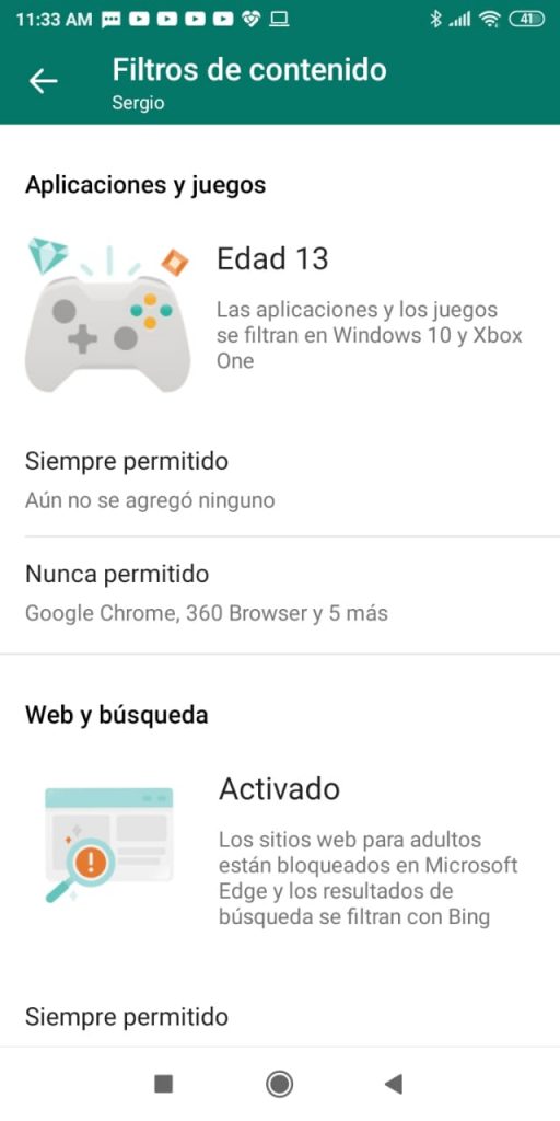 ¿Cómo controlar lo que hacen mis hijos en el celular? - Microsoft - Control de navegación con los filtros de contenido​