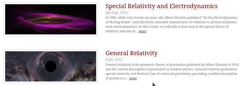 Aficionado de la física y la cosmología moderna: Relatividad Especial & Electrodinámica y Relatividad General